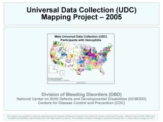 Universal Data Collection (UDC) Mapping Project - 2005