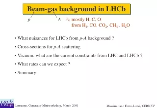 Beam-gas background in LHCb