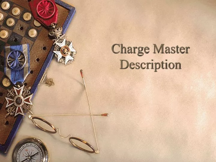 charge master description