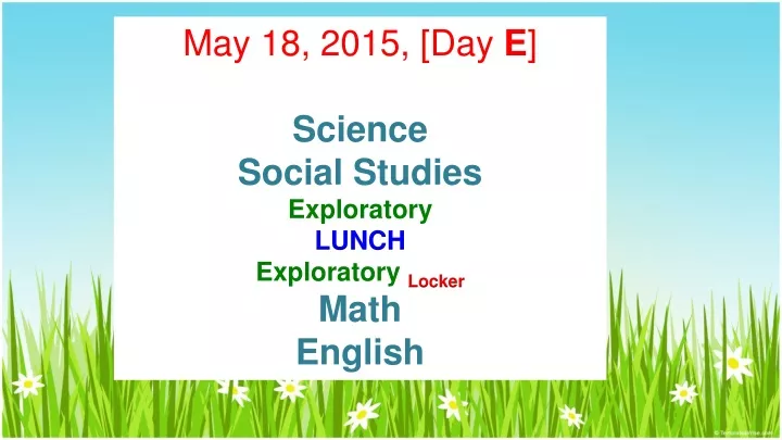 may 18 2015 day e science social studies