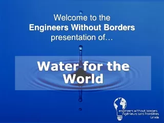 Water for the World