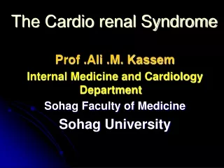 The Cardio renal Syndrome