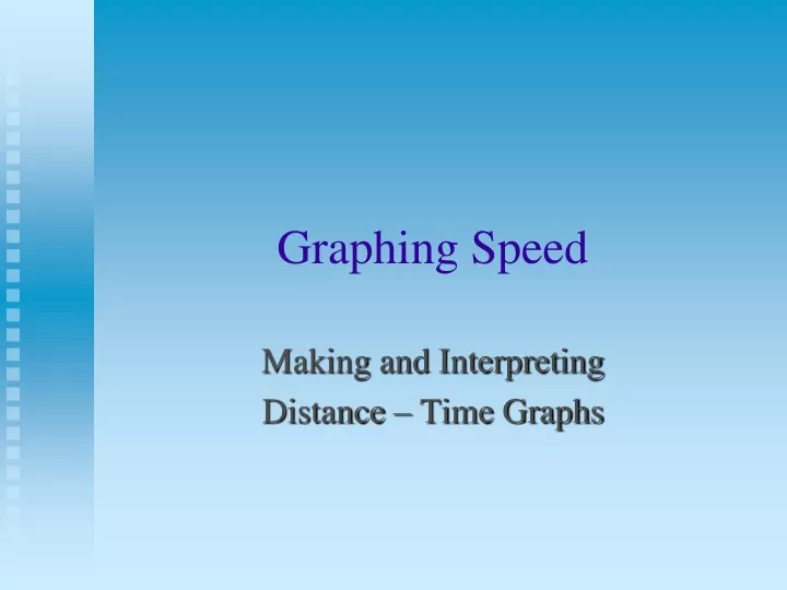 graphing speed