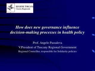 How does new governance influence decision-making processes in health policy