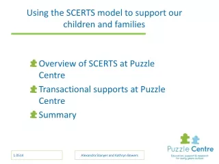 Using the SCERTS model to support our children and families