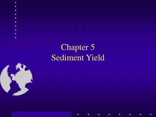 Chapter 5  Sediment Yield