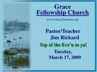 Grace  Fellowship Church GraceDoctrine