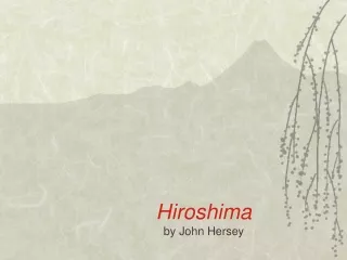 Hiroshima by John Hersey