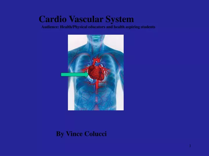 cardio vascular system audience health physical
