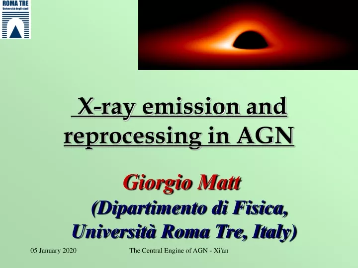 x ray emission and reprocessing in agn