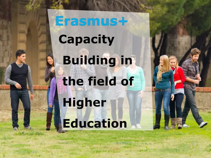 capacity building in the field of higher