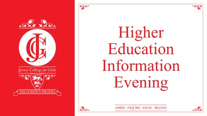higher education information evening