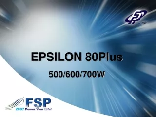 EPSILON 80Plus 500/600/700W
