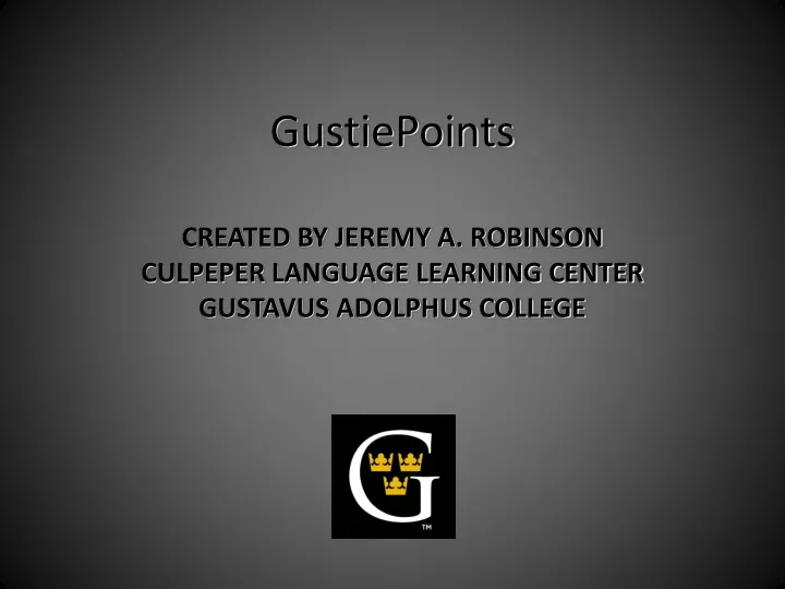 gustiepoints
