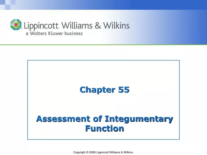 chapter 55 assessment of integumentary function