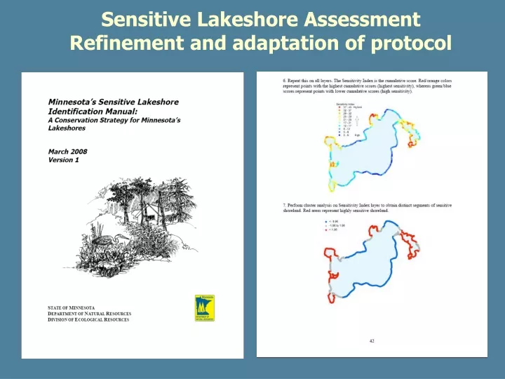 sensitive lakeshore assessment refinement
