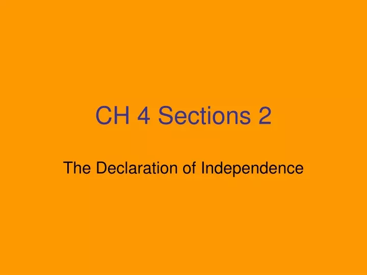 ch 4 sections 2