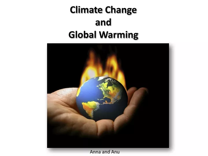 climate change and global warming
