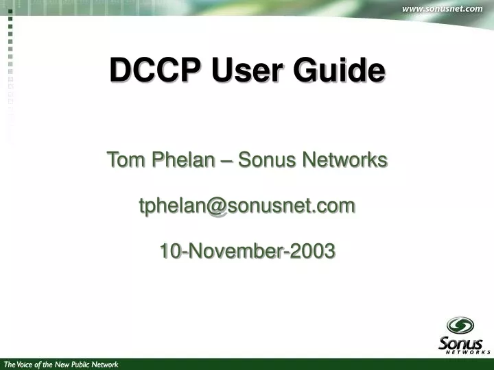 dccp user guide