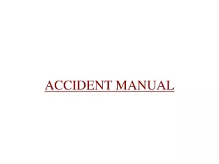 ACCIDENT MANUAL