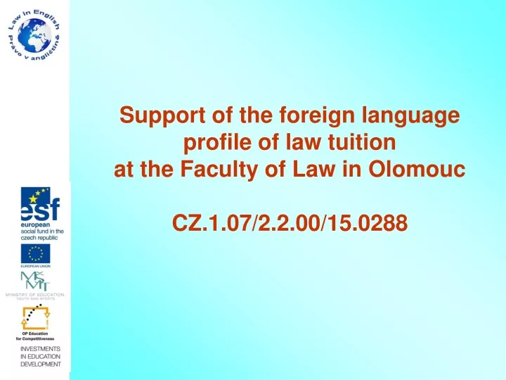 support of the foreign language profile