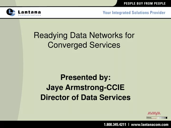 readying data networks for converged services