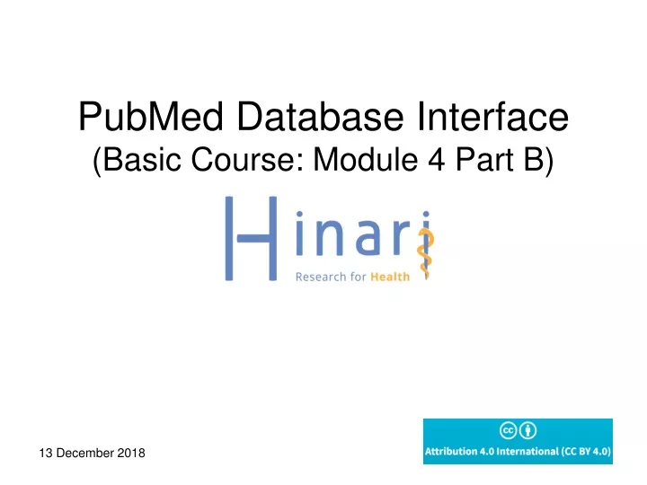 pubmed database interface basic course module 4 part b