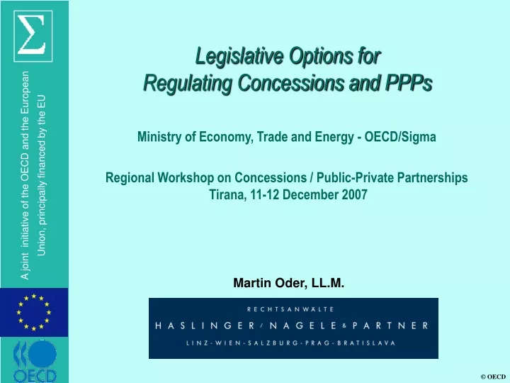 legislative options for regulating concessions
