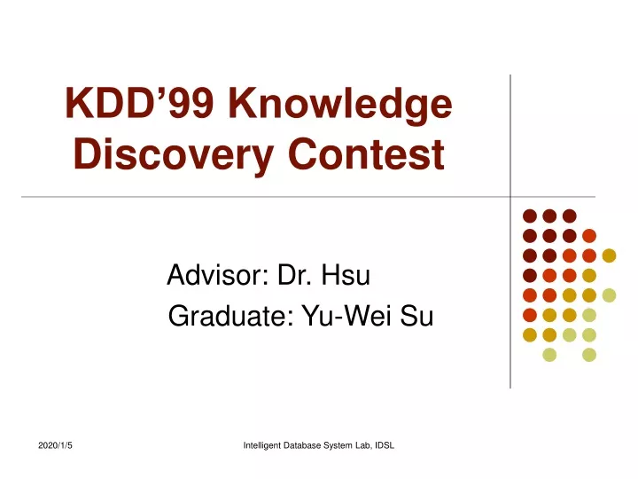 kdd 99 knowledge discovery contest