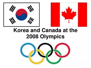 Korea and Canada at the 2008 Olympics