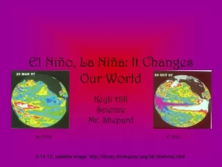 El Niño, La Ni ñ a: It Changes Our World