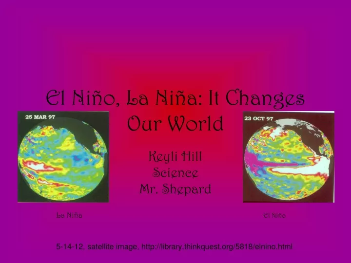 el ni o la ni a it changes our world