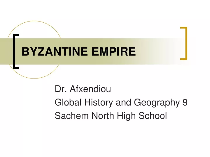 byzantine empire