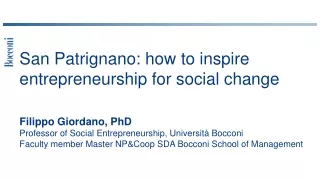 San Patrignano: how to inspire entrepreneurship for social change
