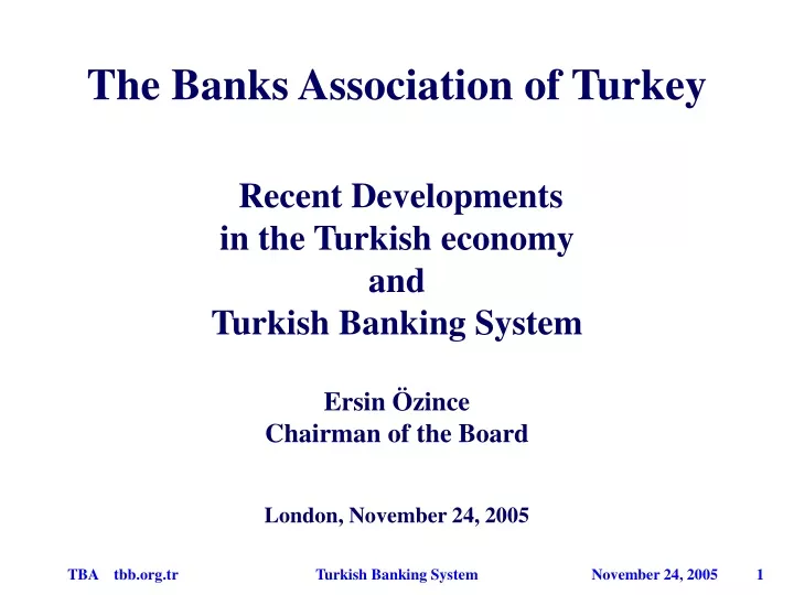 the banks association of turkey recent