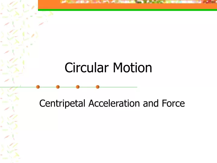 circular motion