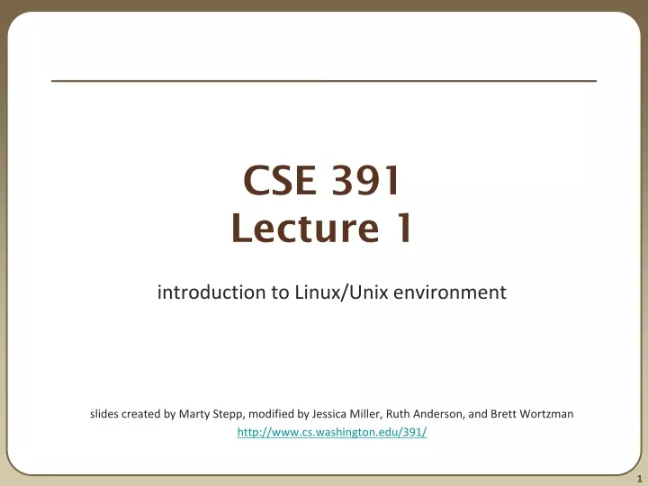 cse 391 lecture 1