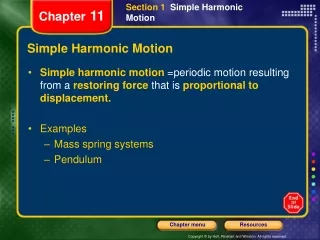 Simple Harmonic Motion