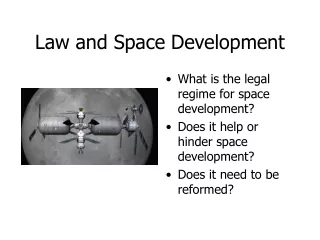 Law and Space Development