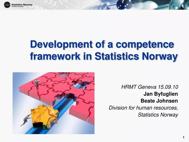 development of a competence framework in statistics norway