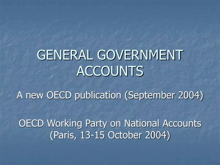 general government accounts