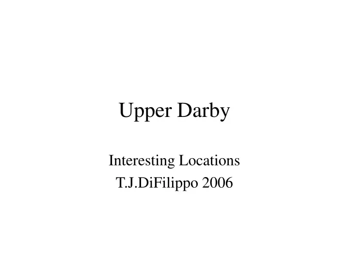upper darby
