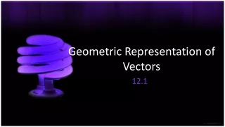 Geometric Representation of Vectors
