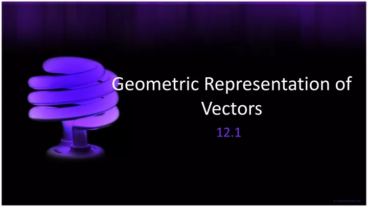 geometric representation of vectors