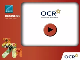 OCR Level 3 Cambridge Technicals in Business