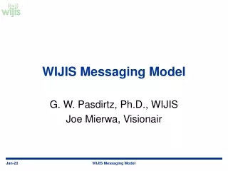 WIJIS Messaging Model