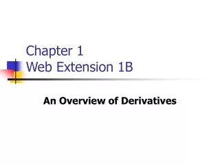Chapter 1 Web Extension 1B