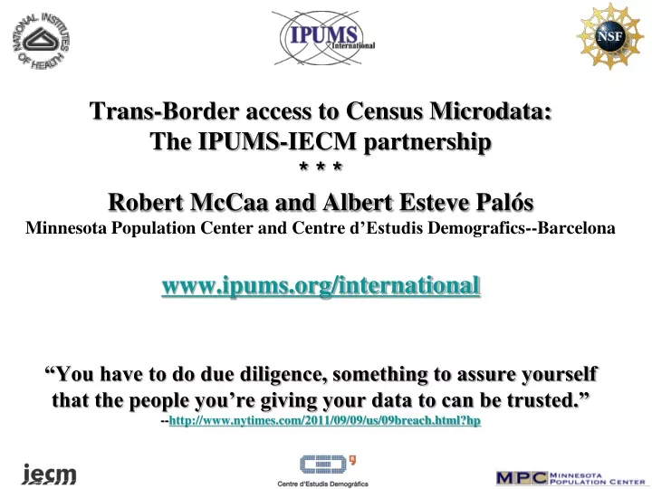 trans border access to census microdata the ipums