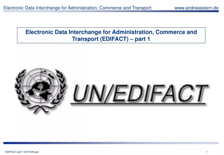 electronic data interchange for administration