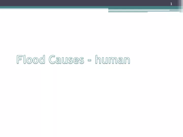 flood causes human